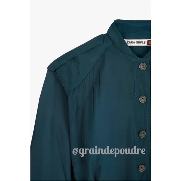 NWT Limited Edition Zara SRPLS Teal dress - Picture 4 of 6